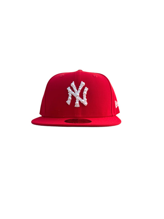 New Era 59Fifty New York Yankees Hat - Red/White