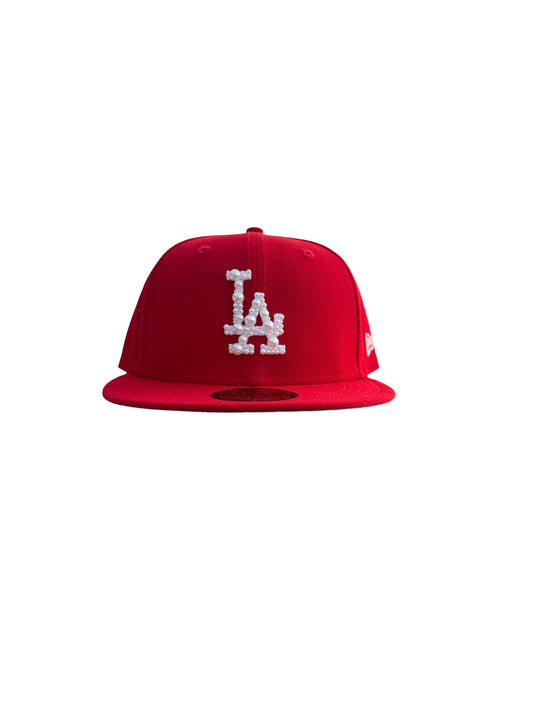 New Era 59Fifty Los Angeles Dodgers Hat - Red/White
